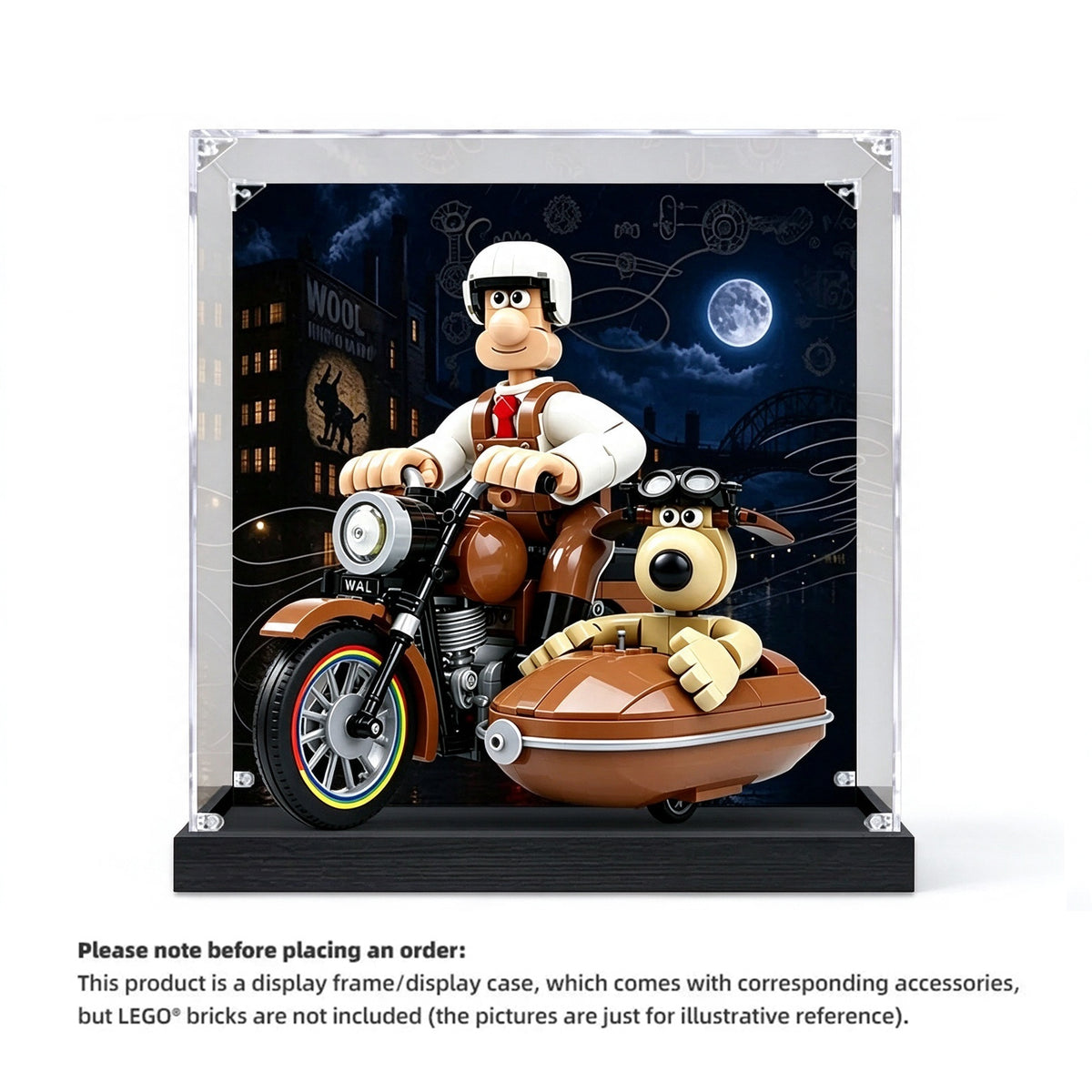 Display Case for LEGO® Ideas 21371 Wallace & Gromit