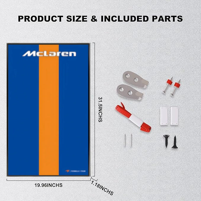 Wall Display Frame For LEGO® TECHNIC™ McLaren F1 42141 (Model Not Included)