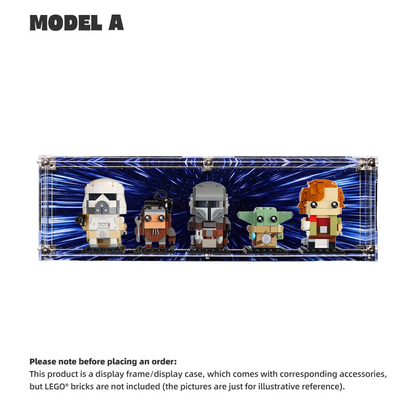 【PREMIUM】DISPLAY CASE FOR LEGO® STAR WARS 40856 THE MANDALORIAN AND GROGU: ALLIES & VILLAINS SUPER ULTRA-HIGH TRANSLUCENT ACRYLIC