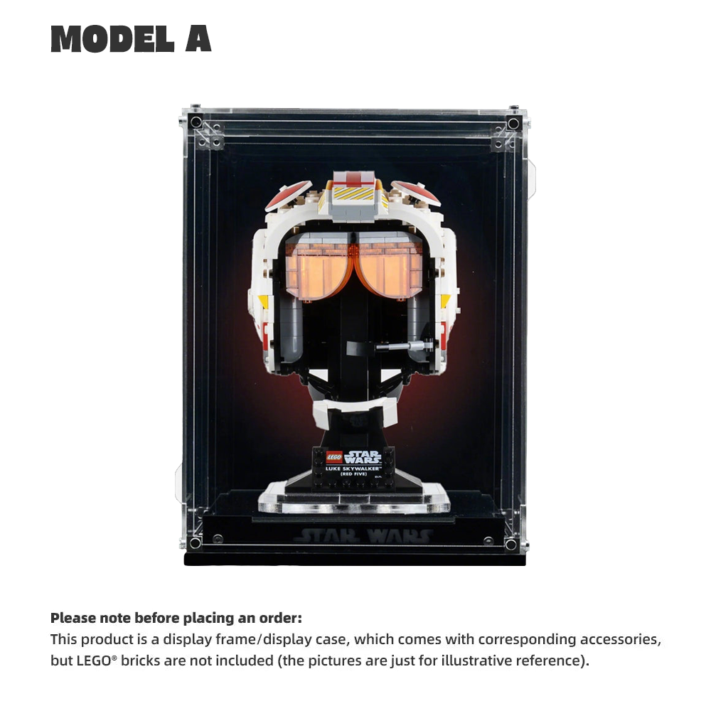 【PREMIUM】Display Case for LEGO® Star Wars Helmet Super Ultra-high Translucent Acrylic