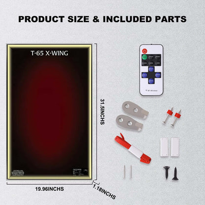 Wall Display Frame for LEGO® 75355 Star Wars™ X-Wing Starfighter™(Model Not Included)