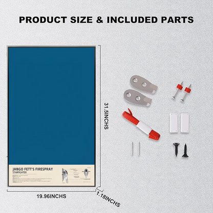 Wall Display frame for LEGO® STAR WARS™ 75409 Jango Fett's Firespray-Class Starship(Model Not Included)