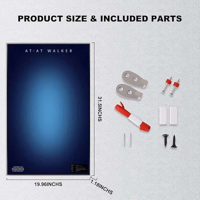 Wall Display Frame For LEGO® STAR WARS™ AT-AT™ 75288 (Model not included)