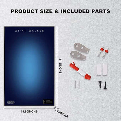 Wall Display Frame For LEGO® STAR WARS™ AT-AT™ 75288 (Model not included)