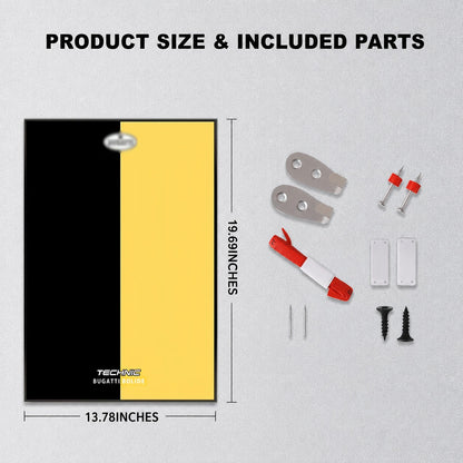 Wall Display Frame For LEGO® TECHNIC™ Bugtti Bolide Mid-Size CAR 42151(Model Not Included)