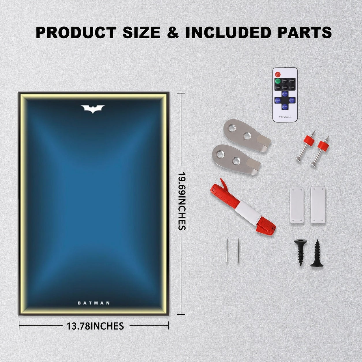 Wall Display Frame For Lego Batman 42239 BATMOBILE™ TUMBLER(Model Not Included)