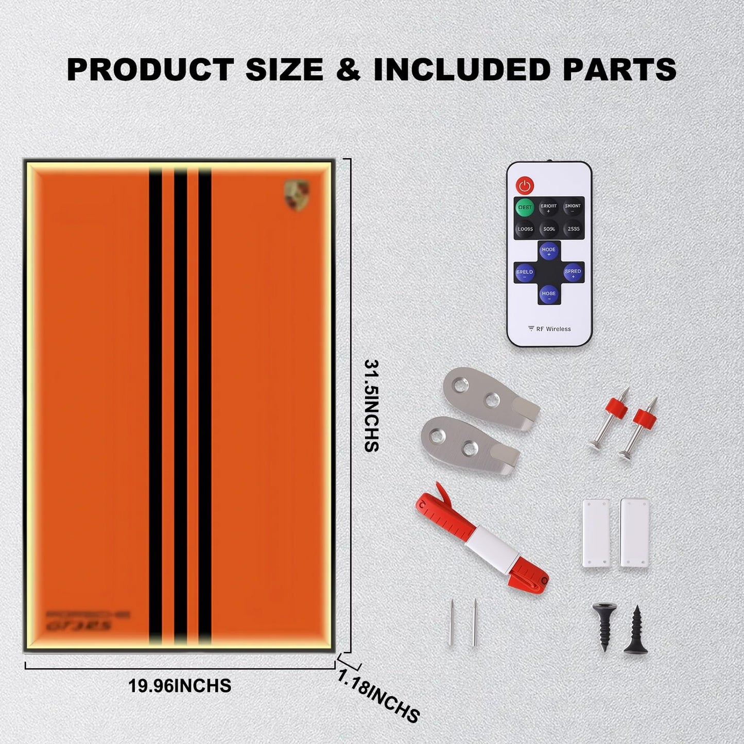 Wall Display Frame For LEGO® TECHNIC™ Porsche 911 GT3 RS 42056(Model Not Included)