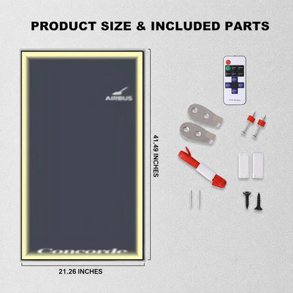 Wall Display Frames for LEGO® ICONS Concorde 10318(Model Not Included)