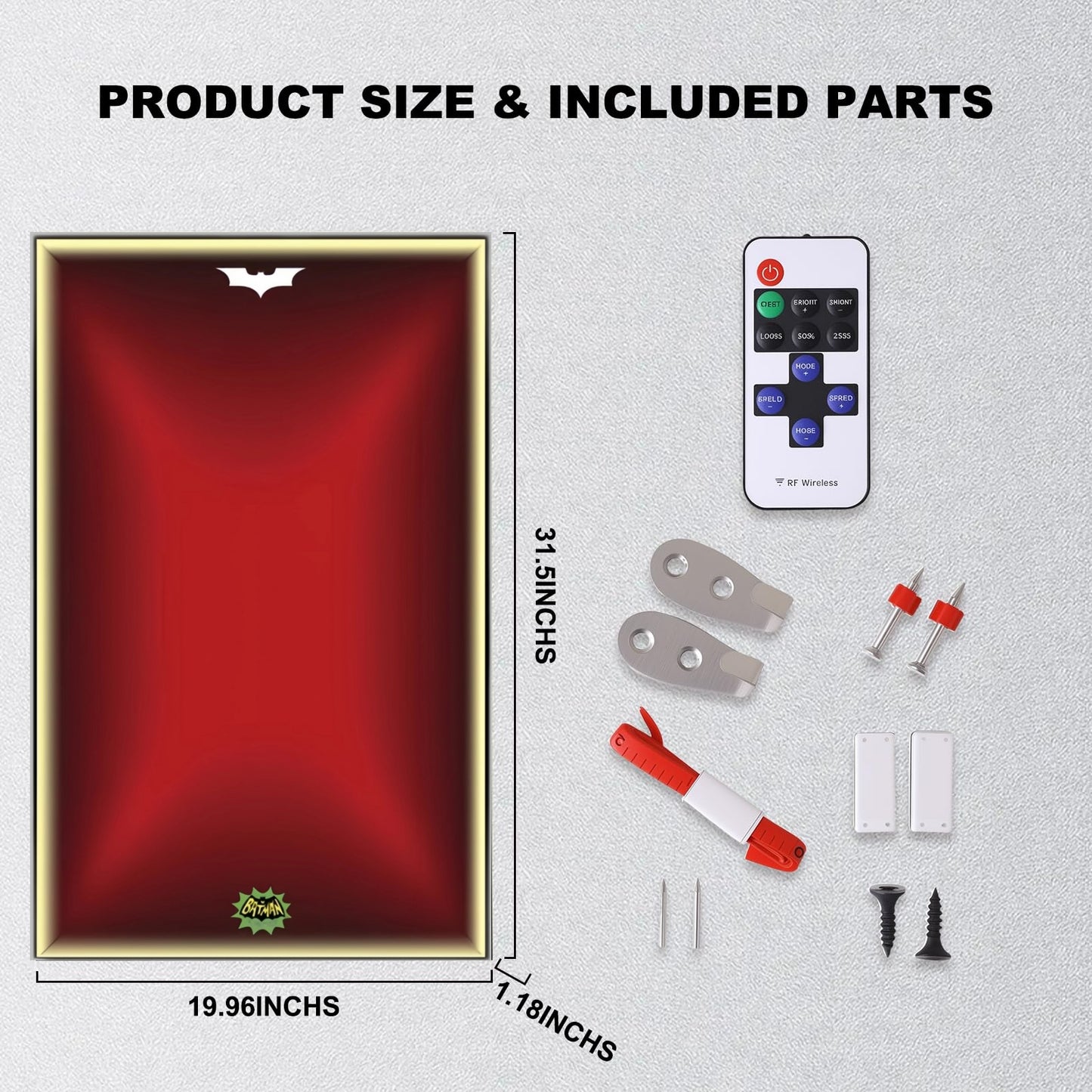 Wall Display Frame For LEGO BATMAN™ 76328 The Classic TV SERIES BATMOBILE™ (Model not included)