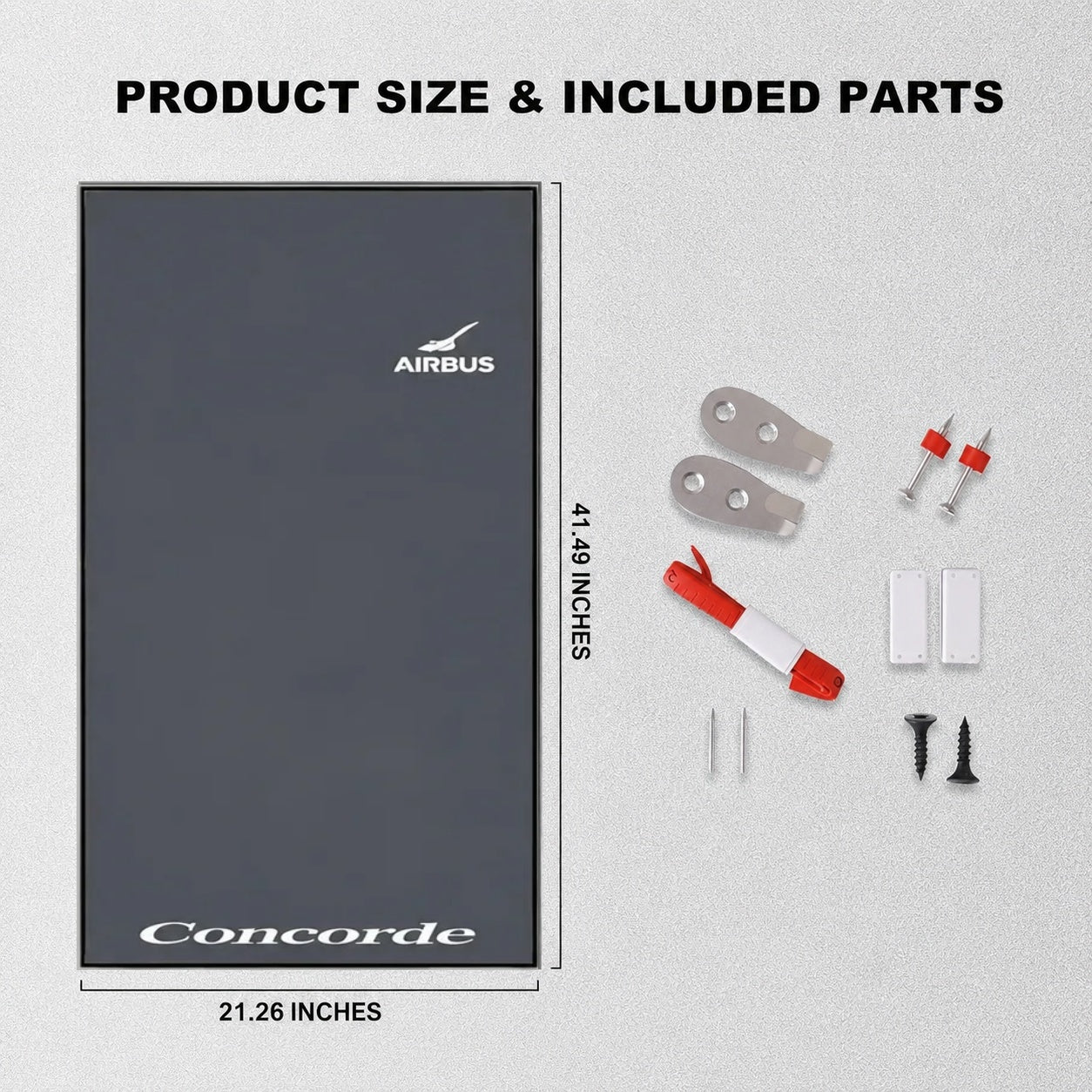 Wall Display Frames for LEGO® ICONS Concorde 10318(Model Not Included)