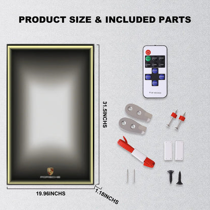 Wall Display Frame For LEGO® TECHNIC™ Porsche 911 RSR 42096(Model Not Included)