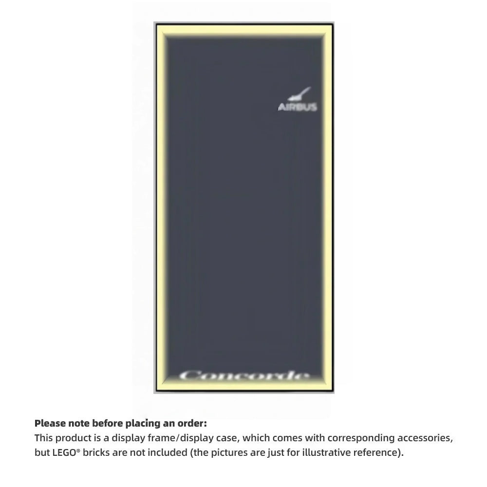 Wall Display Frames for LEGO® ICONS Concorde 10318(Model Not Included)