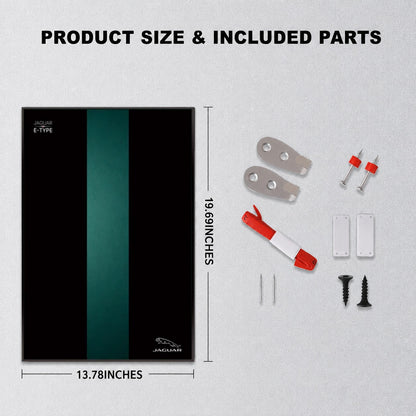 Wall Display Frame For Lego 11381 ICONS JAGUAR E-TYPE(Model not included)