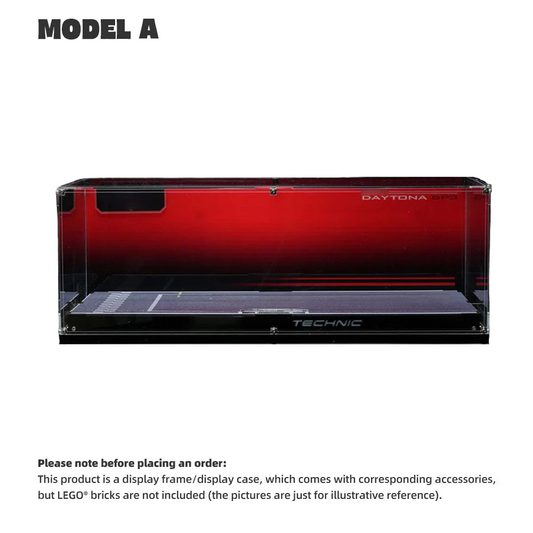 【PREMIUM】Display Case For LEGO® Ferrari Daytona SP3 42143 Ultra-high Translucent Acrylic.