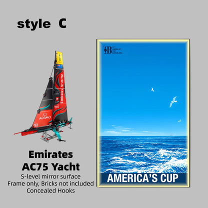 DISPLAY FRAME FOR LEGO® TECHNIC™ EMIRATES AC75 YACHT 42174(Model Not Included)