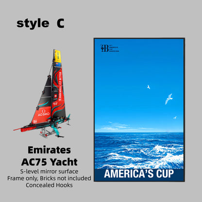DISPLAY FRAME FOR LEGO® TECHNIC™ EMIRATES AC75 YACHT 42174(Model Not Included)