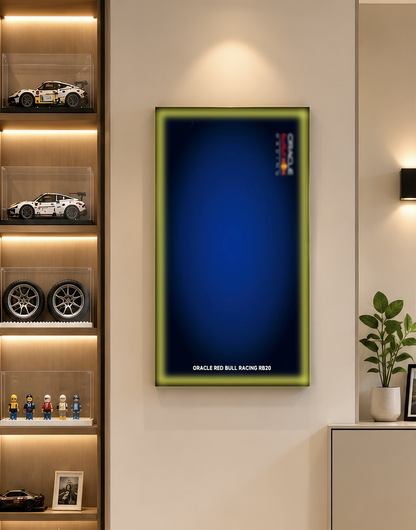 Wall Display Frame For LEGO® TECHNIC™ ORACLE RED BULL RACING RB20 F1 CAR 42206(Model Not Included)