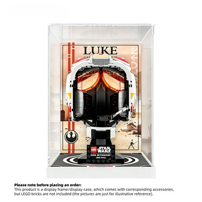Display Case for LEGO® Star Wars™ Luke Skywalker™ (Red Five) Helmet – Set 75327
