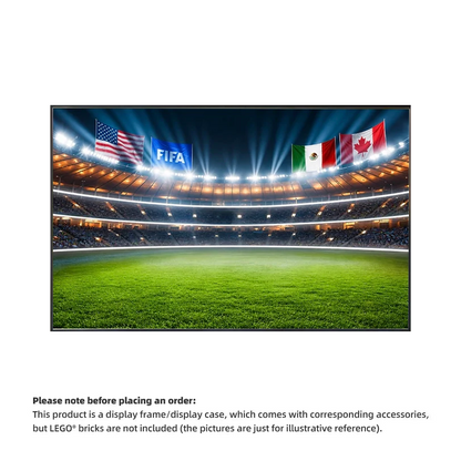 Wall Display Frame For Lego Editions FIFA World Cup & Soccer Highlights 4 sets 43011 & 43027 & 43012 & 43013(Model Not Included)