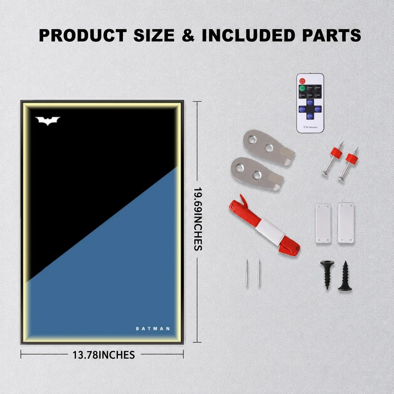 Wall Display Frame For Lego Batman 42239 BATMOBILE™ TUMBLER(Model Not Included)