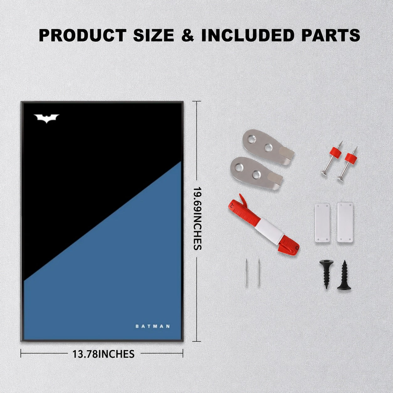 Wall Display Frame For Lego Batman 42239 BATMOBILE™ TUMBLER(Model Not Included)