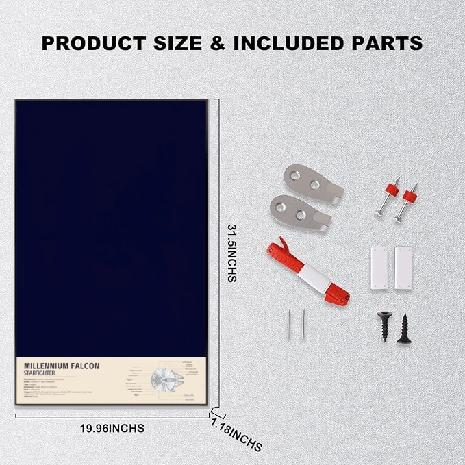 Display frame for LEGO® STAR WARS™ Dark Millennium Falcon 75389(Model Not Included)