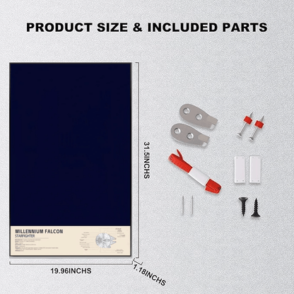 Display frame for LEGO® STAR WARS™ Dark Millennium Falcon 75389(Model Not Included)