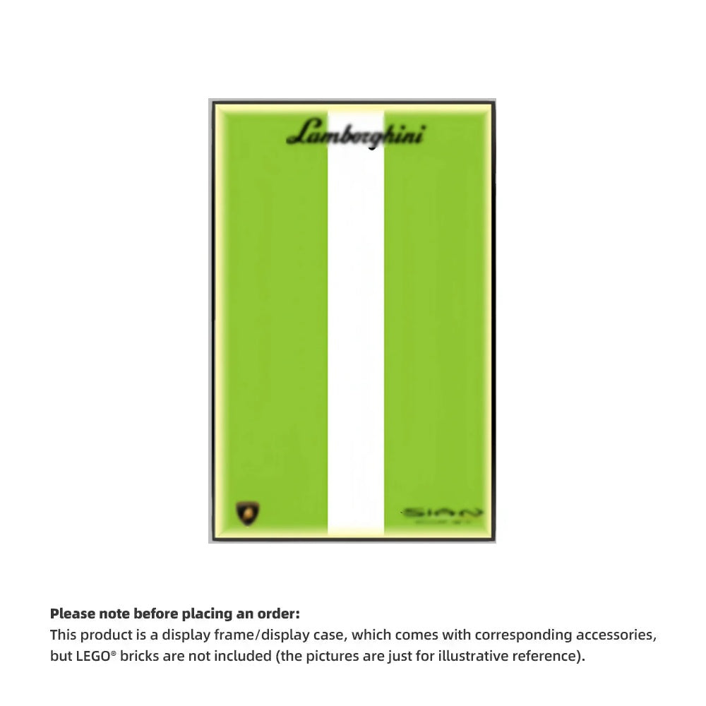 Wall Display Frame  for LEGO® TECHNIC™ Lamborghini Sián FKP 37 42115(Model Not Included)