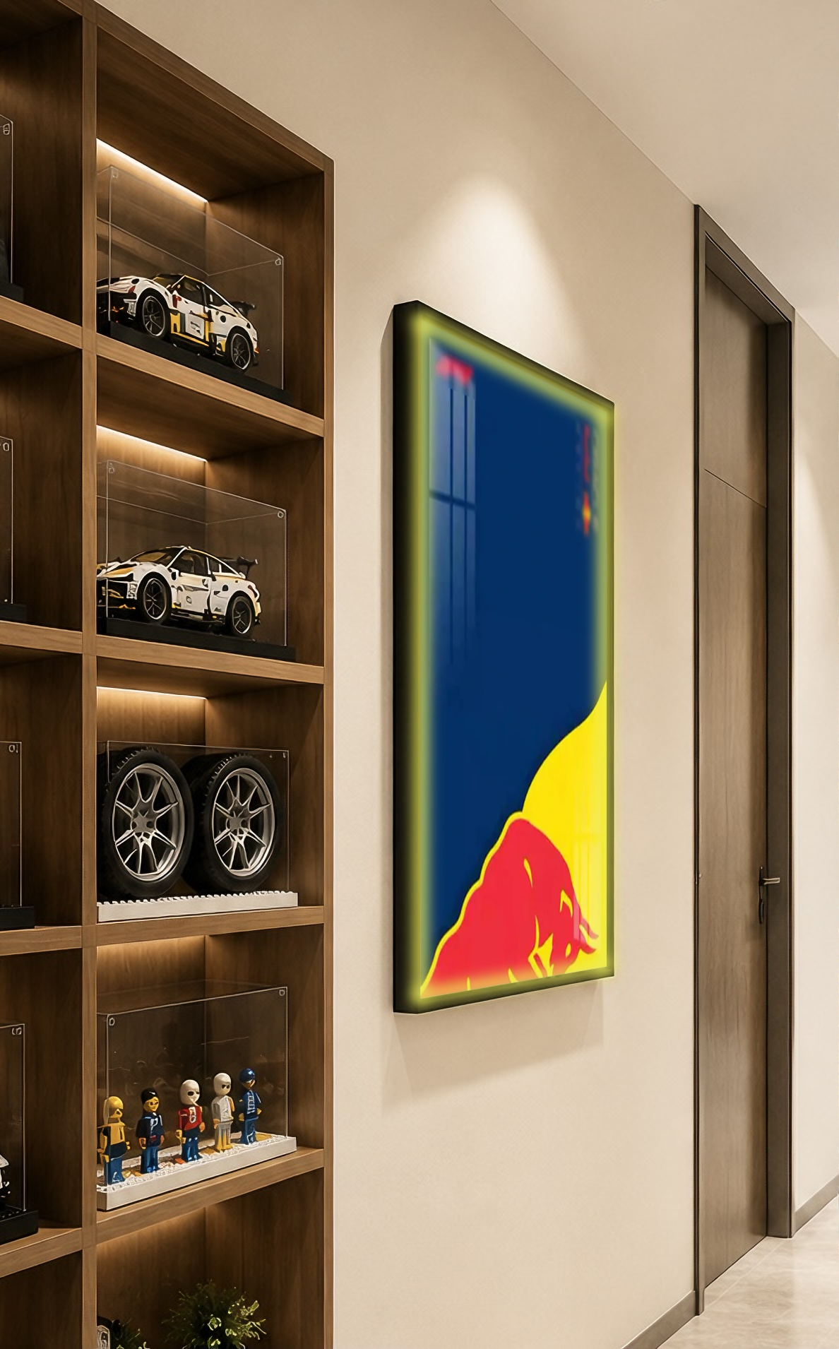 Wall Display Frame For LEGO® TECHNIC™ ORACLE RED BULL RACING RB20 F1 CAR 42206(Model Not Included)