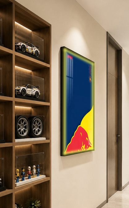 Wall Display Frame For LEGO® TECHNIC™ ORACLE RED BULL RACING RB20 F1 CAR 42206(Model Not Included)