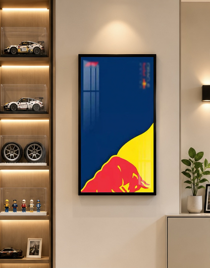 Wall Display Frame For LEGO® TECHNIC™ ORACLE RED BULL RACING RB20 F1 CAR 42206(Model Not Included)