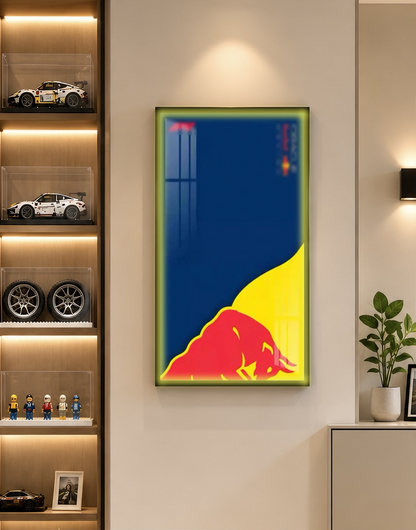 Wall Display Frame For LEGO® TECHNIC™ ORACLE RED BULL RACING RB20 F1 CAR 42206(Model Not Included)