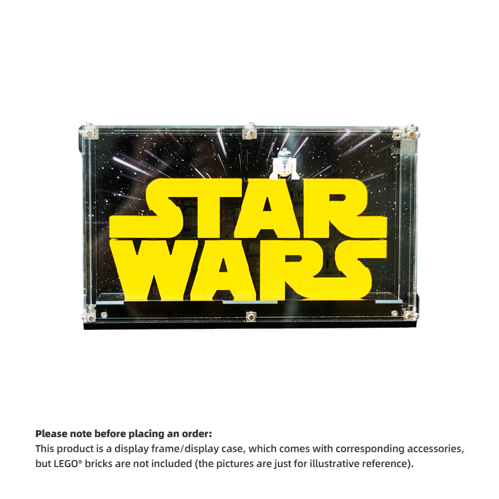 【PREMIUM】DISPLAY CASE FOR LEGO® STAR WARS LOGO 75407 BRICK- BUILT STAR WARS™ ULTRA-HIGH TRANSLUCENT ACRYLIC