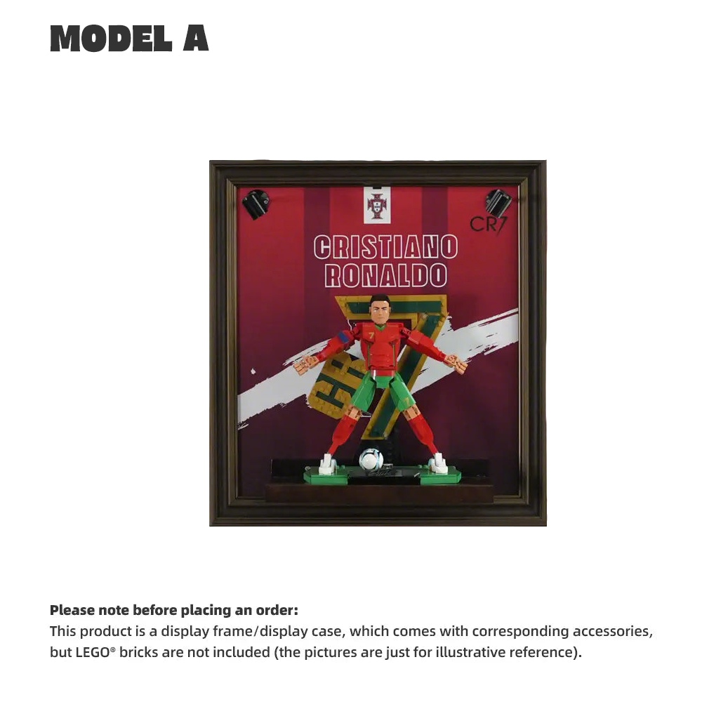 Wall Display Frame for LEGO® Editions Cristiano Ronaldo – Soccer Legend (43016)