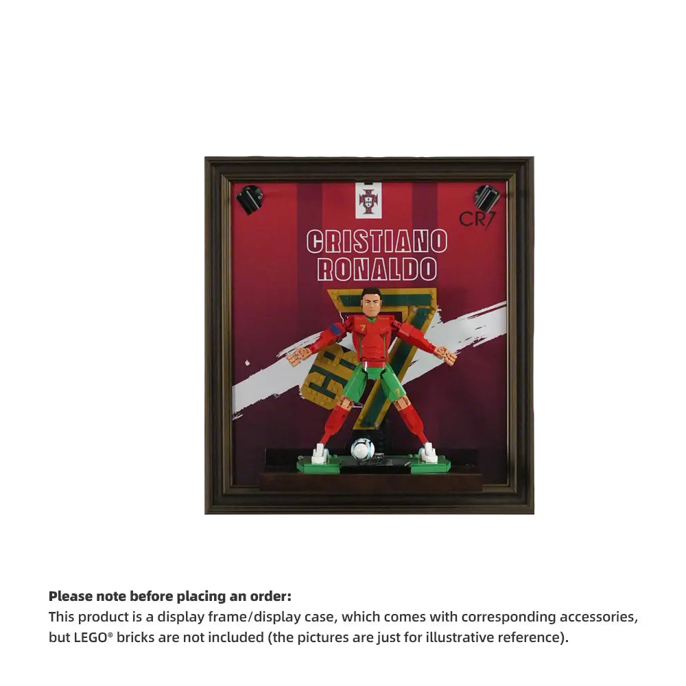 Wall Display Frame for LEGO® Editions Cristiano Ronaldo – Soccer Legend (43016)