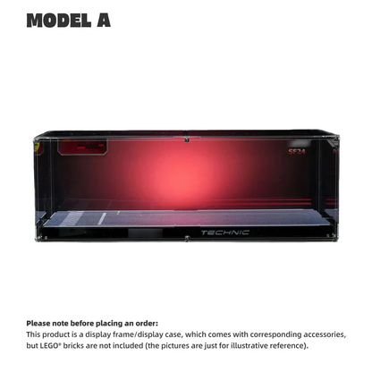 【PREMIUM】DISPLAY CASE FOR LEGO® FERRARI F1 SF-24 42207 ULTRA-HIGH TRANSLUCENT ACRYLIC.