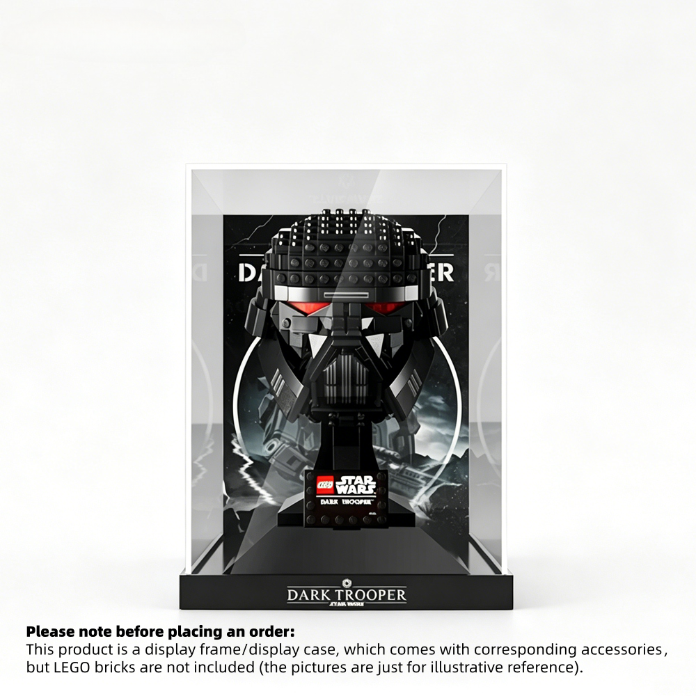 Display Case for LEGO® Star Wars™ Dark Trooper™ Helmet – Set 75343