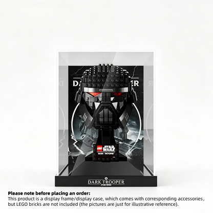 Display Case for LEGO® Star Wars™ Dark Trooper™ Helmet – Set 75343