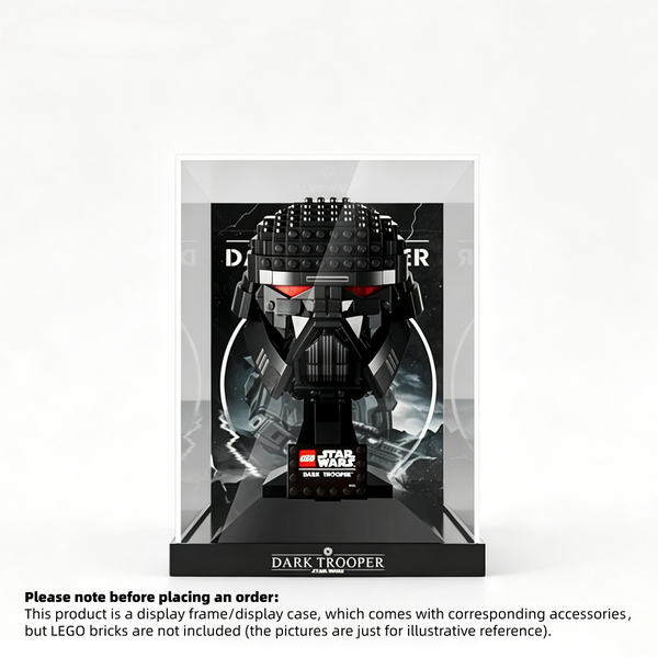 Display Case for LEGO® Star Wars™ Dark Trooper™ Helmet – Set 75343