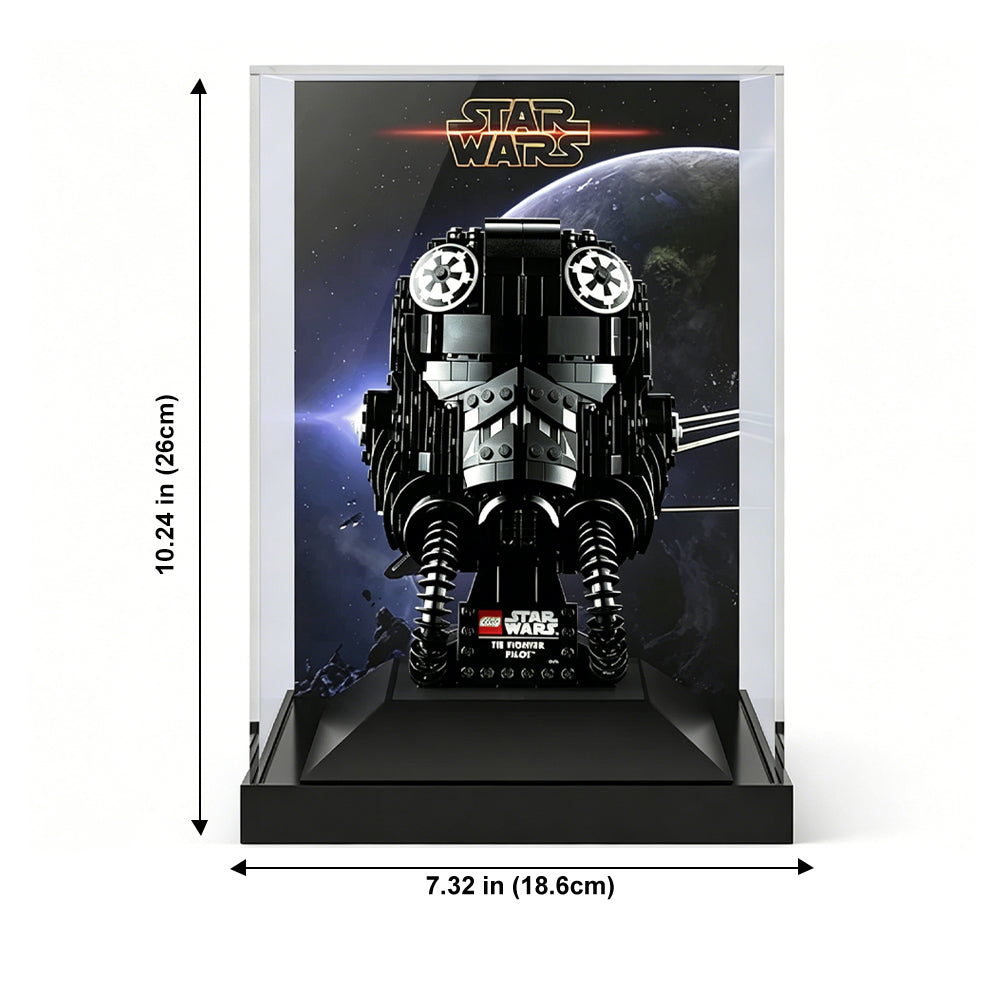 Display Case for LEGO® Star Wars™ TIE Fighter Pilot Helmet – Set 75274