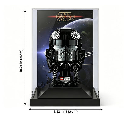 Display Case for LEGO® Star Wars™ TIE Fighter Pilot Helmet – Set 75274