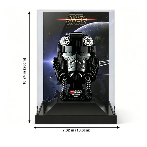 Display Case for LEGO® Star Wars™ TIE Fighter Pilot Helmet – Set 75274