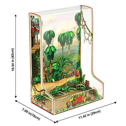 One-Piece Display Case for LEGO® 72051 Donkey Kong™ Arcade