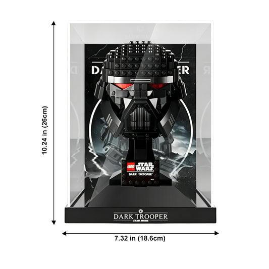 Display Case for LEGO® Star Wars™ Dark Trooper™ Helmet – Set 75343