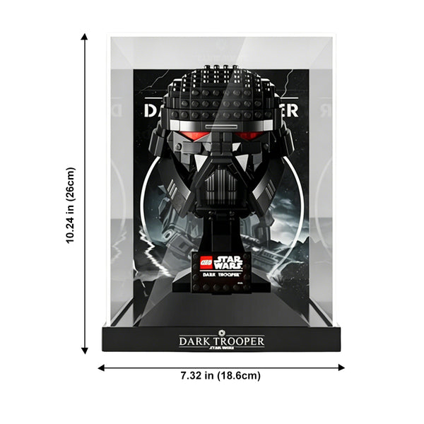 Display Case for LEGO® Star Wars™ Dark Trooper™ Helmet – Set 75343