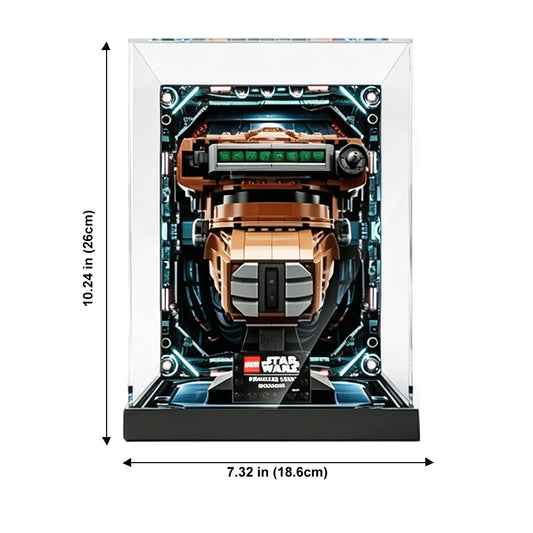 Display Case for LEGO® Star Wars™ Princess Leia Boushh Helmet – Set 75351