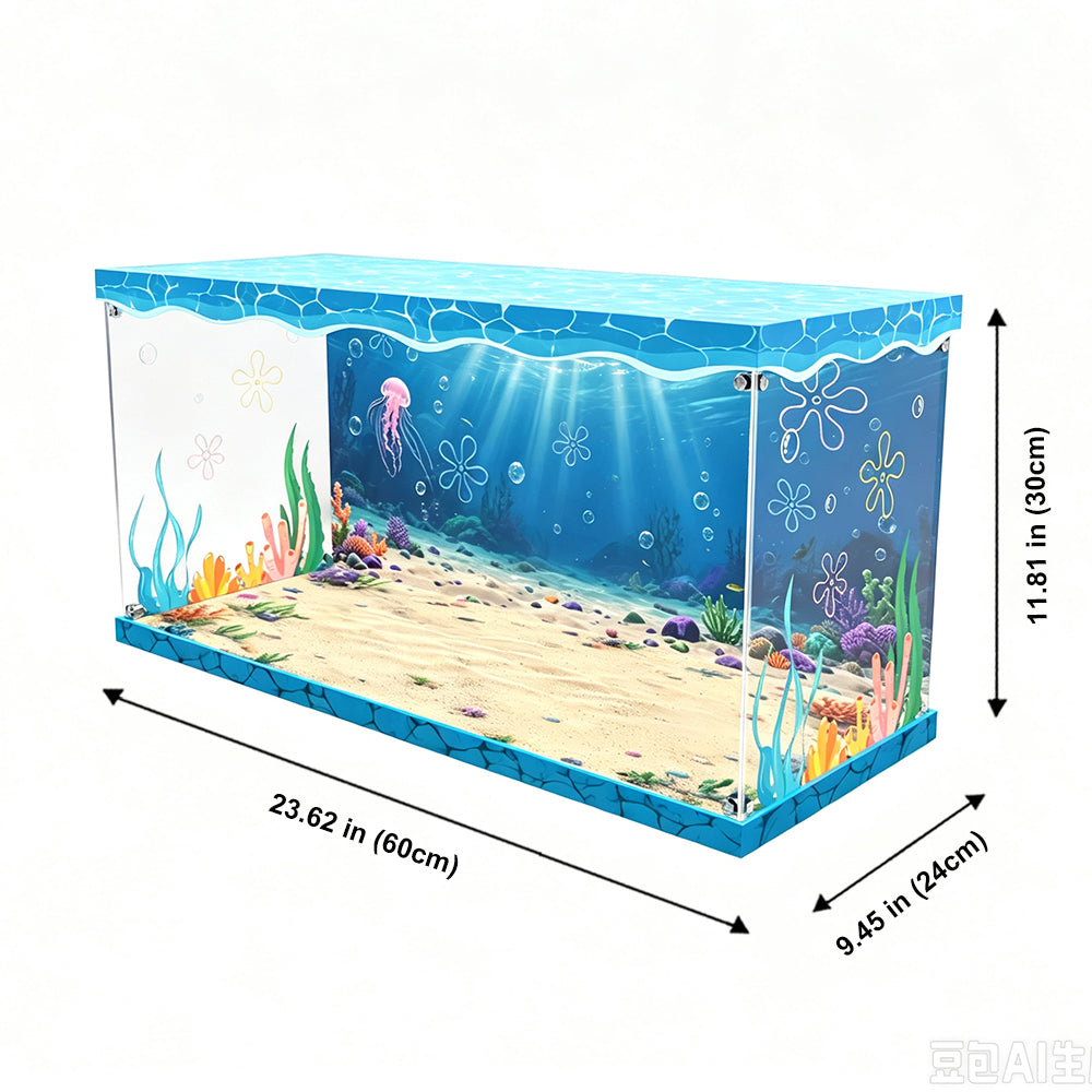 Display Case for LEGO® Icons 11386 SpongeBob SquarePants™ – Bikini Bottom