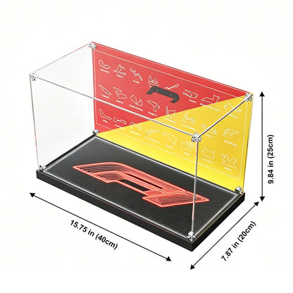 Display Case for LEGO® Editions F1 Helmets – Wall Mount, Fits 43014 & 43022