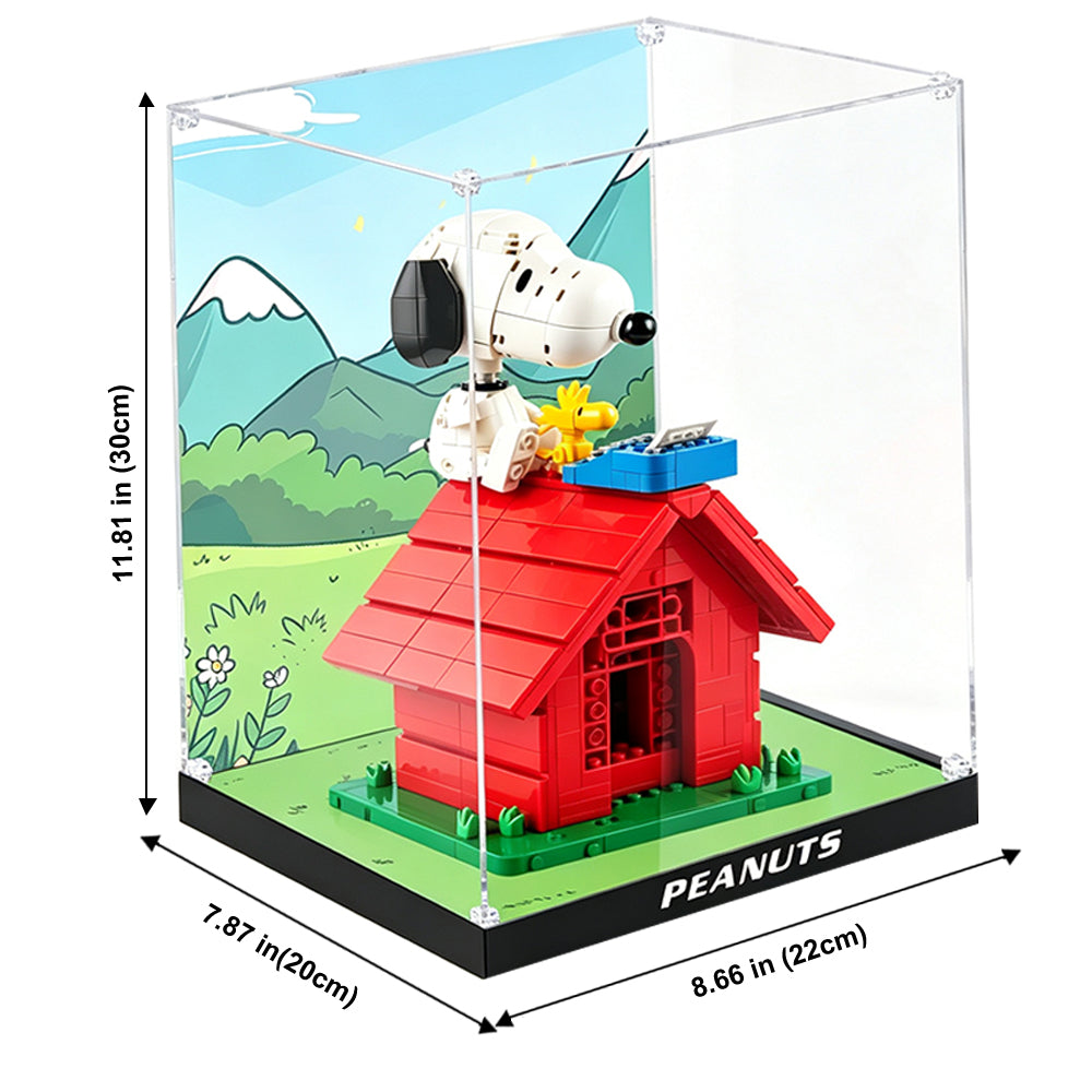 Display Case for LEGO® Ideas 21368 PEANUTS™ Snoopy's Doghouse