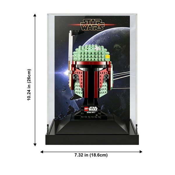 Display Case for LEGO® Star Wars™ Boba Fett Helmet – Set 75277
